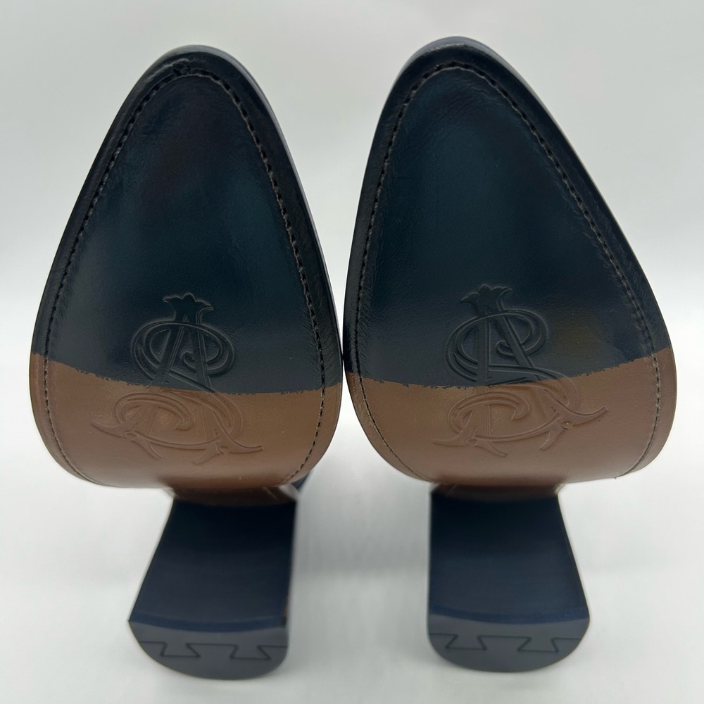 The Office of Angela Scott Miss Eliza Navy Mary Jane Heels Size EU 41 US 11 NWT - Picture 10 of 13